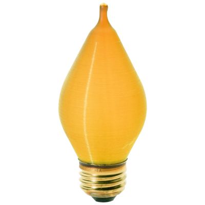 60W 120V C15 E26 Amber Spun Bulb by SATCO Lighting - Starlight Lighting USA and Canada